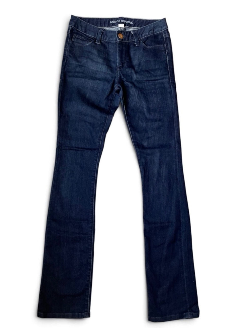 Banana Republic Skinny Straight Jeans Dark Wash Denim Size 25R 25 Regular